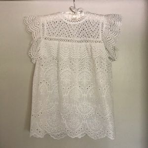 Eyelet lace top